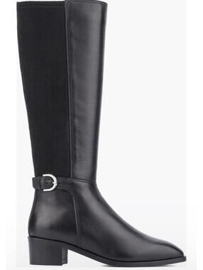Aquatalia Roksana Weatherproof Knee High Boot In Black [COPY]